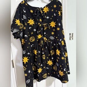 Blackheart Black and Yellow Mini Dress